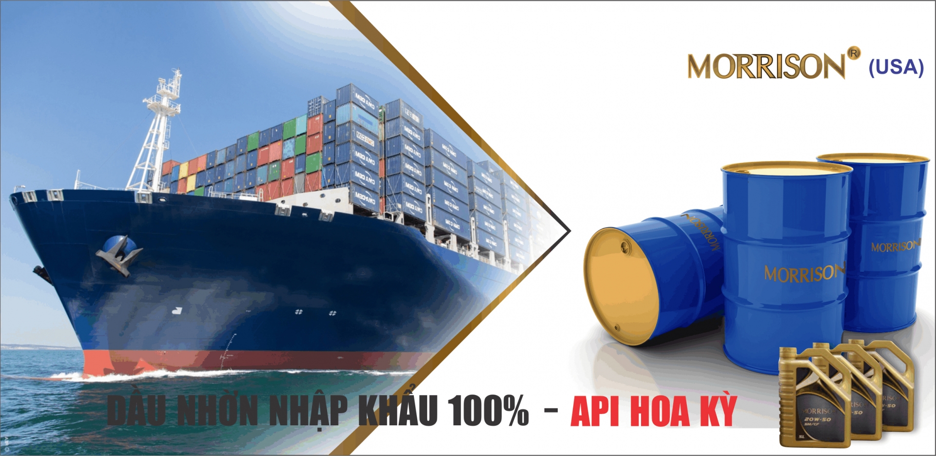 Dầu nhớt Morrison nhập khẩu và phân phối trực tiếp từ Hoa kỳ